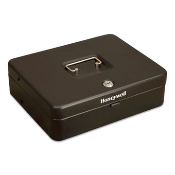 Honeywell Tiered Cantidoor Lever Cash Box, 4 Bill, 5 Coin Slots, Key Lock, 11.9 X 9.7 X 3.5, Steel, Black freeshipping - TVN Wholesale